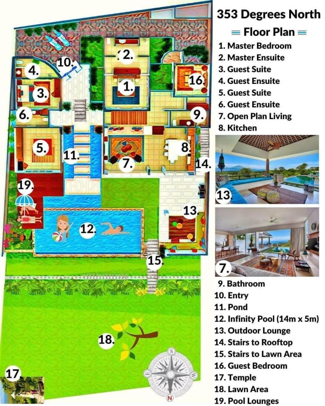353 Degrees North Villa Nusa Lembongan  Luaran gambar